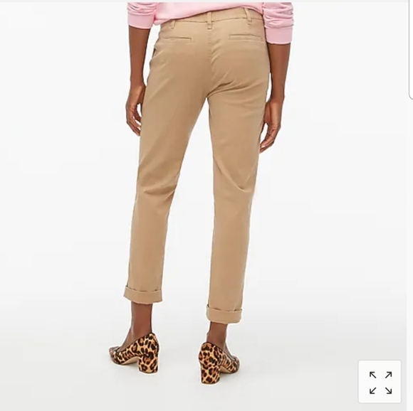 NWOT WHITE J. Crew White Highrise Girlfriend Chino Pants - Picture 2 of 4